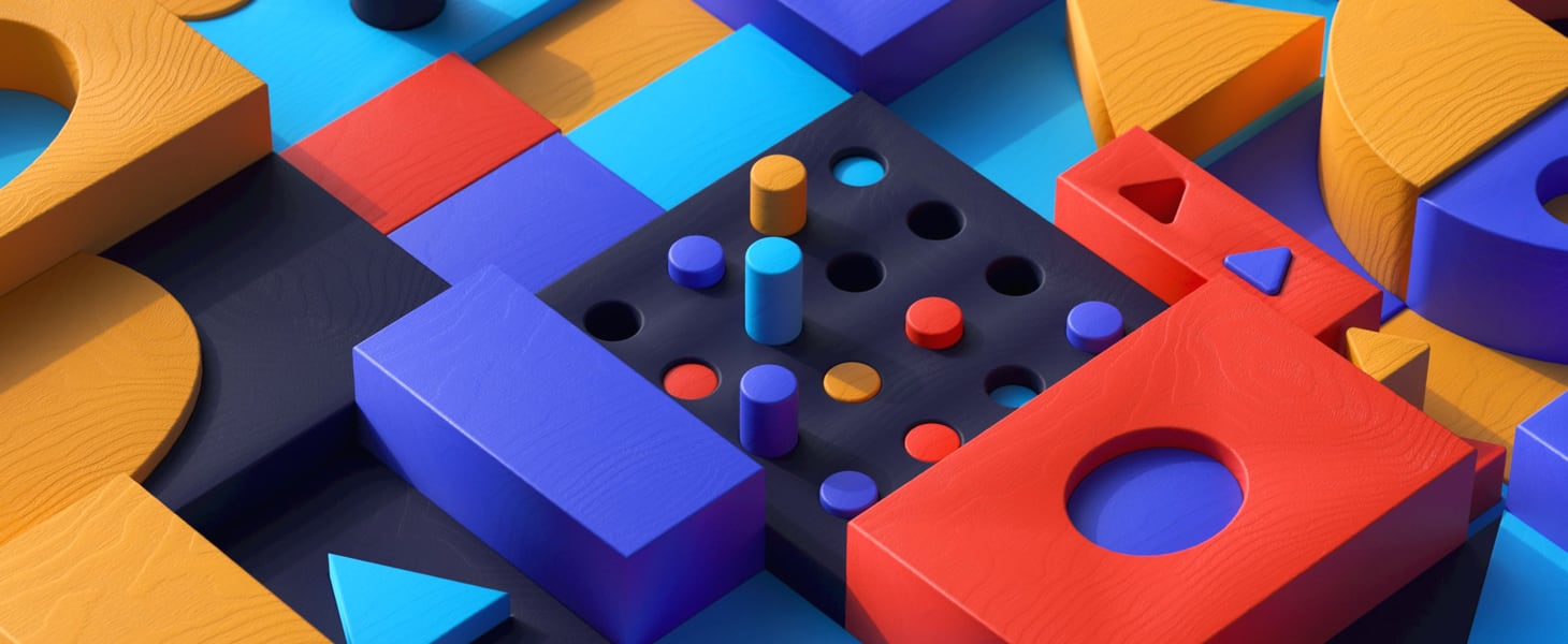 Image depicting colored blocks